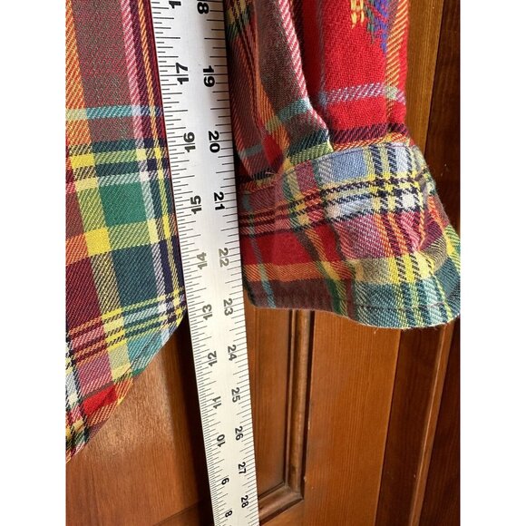 Polo Ralph Lauren Aztec Southwestern Button Up Shirt Men's XS Travis Scott Red - Picture 11 of 11